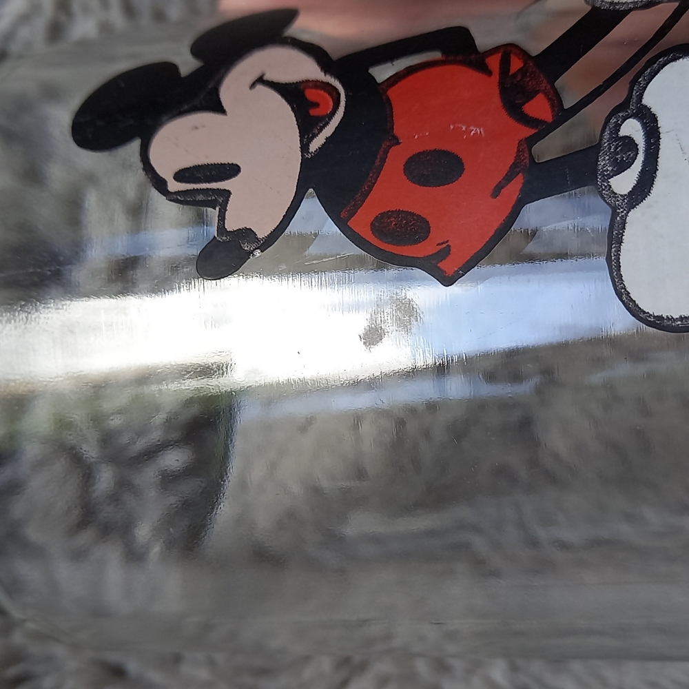 Vintage Walt Disney Mickey Mouse Clear glass - Picture 2 of 5